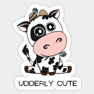 Brie the baby cow Sticker